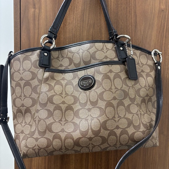 Coach Handbags - Coach Brown Signature Tote Bag